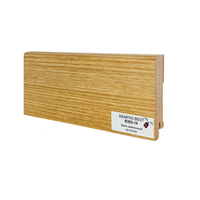 Плинтус напольный Deartio Ясень Выбеленный B302-14 — фото 1, Напольные плинтусы