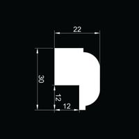 Плинтус напольный Evrowood Молдинг MP01 — фото 3, Напольные плинтусы