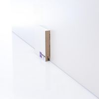 Плинтуса Deartio Эконом Белый МДФ 2050х100х16 мм арт-W06-100 — фото 3, Напольные плинтусы