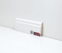 Плинтуса Deartio Премиум Белый МДФ 2050х80х18 мм арт-U 105-80 — фото 1, Напольные плинтусы