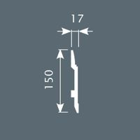 Плинтус напольный Cosca Decor PX007 — фото 1, Напольные плинтусы