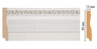 Плинтус Decomaster 2400x95x15 мм арт-153-42 — фото 1, Плинтуса напольные