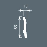 Плинтус напольный Cosca Decor PX020 — фото 1, Напольные плинтусы