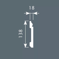 Плинтус напольный Cosca Decor PX006 — фото 2, Напольные плинтусы