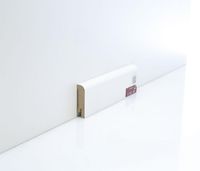 Плинтуса Deartio Премиум Белый МДФ 2050х60х16 мм арт-U 102-60 — фото 2, Напольные плинтусы