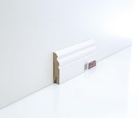 Плинтуса Deartio Премиум Белый МДФ 2050х80х18 мм арт-U 105-80 — фото 2, Напольные плинтусы