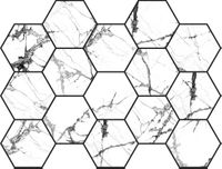 Мозаика Pamesa Cromat Lux Malla Hex Iceberg White арт-086.297.0108.05163 — фото 1, Мозаика