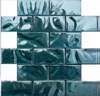 Мозаика NSmosaic Exclusive S-828 арт-S-828 стекло  (48*98*8) 248*298 — фото 1, Мозаика