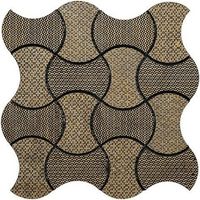 Мозаика Skalini Torino Черно Золотая арт-TRN-4 — фото 1, Мозаика