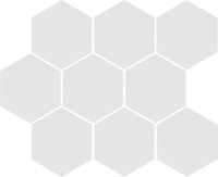 Мозаика Cerrad Cambia White Lappato Heksagon арт-5903313313438 — фото 1, Мозаика