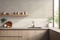 Декор Marazzi Ragno Travertino Wall Decoro Malva Touch Cross Bianco Rett арт-RCUV — фото 5, Декор