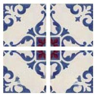 Декор Marca Corona Jolie Blanc Bleu Trama (Комп/4шт) арт-8330 — фото 1, Декор