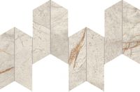 Декор Atlas Concorde Italy Marvel Diva White Everest Mosaico Chevron Velvet Ret арт-AYD4 — фото 1, Декор