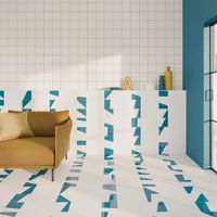 Напольная плитка WOW Duo Cyan арт-121891 — фото 1, Напольная плитка