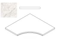 Italon Magnetique Уайт Бортик Угловой Закруглённый 30 арт-620090000197 — фото 1, Спец. Элемент