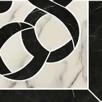 Вставка Refin Prestigio Statuario Fascia Classic Lucido Anogolo Sx R арт-LK27 — фото 1, Вставка