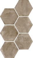 Декор Equipe Urban Hexagon Melange Nut арт-23602 — фото 1, Декор