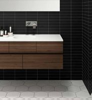 Настенная плитка Vitra Miniworx Черный Глянцевый арт-K945305 — фото 4, Настенная плитка