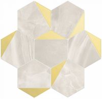 Мозаика Vallelunga Nolita Esagona Triangoli Oro Lusso арт-6001117 — фото 3, Мозаика