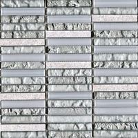 Мозаика L`antic colonial (Porcelanosa Grupo) Mosaicos Tecno Linear Silver White арт-L242521831 — фото 1, Мозаика