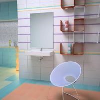 Бордюр Lasselsberger (LB-Ceramics) Нега Акварель Бирюзовый арт-1501-0065 — фото 2, Бордюр