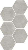 Декор Equipe Urban Hexagon Melange Silver арт-23603 — фото 2, Декор