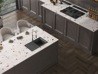 Керамогранит Motto 15mm Terrazzo White Digi Matt арт-N100133 — фото 1, Керамогранит