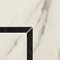 Вставка Refin Prestigio Statuario Fascia Minimal Lucido Anogolo R арт-MI13 — фото 1, Вставка