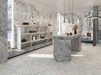 Керамогранит Atlas Concorde Russia Forte Dei Marmi Quark Persian Grey Lastra 20mm Str Ret арт-610010003161 — фото 13, Керамогранит