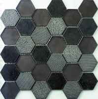 Мозаика Grespania Mosaicos Musa Exagono Negro арт-69MU-EN — фото 1, Мозаика