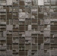 Мозаика Orro Mosaic Glasstone Серо Коричневая арт-Champane — фото 1, Мозаика