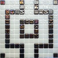 Мозаика Natural Steppa Черно-Белая арт-STP-border2 — фото 1, Мозаика