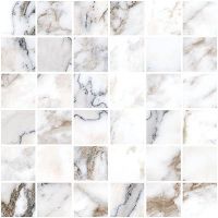 Мозаика Vitra Marble-X Бреча Капрайа Белый Лаппато Рект арт-K9498798LPR1VTE0 — фото 1, Мозаика