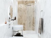 Керамогранит Belleza Wood Chevron Бежевый Левый арт-9L1180 — фото 2, Керамогранит