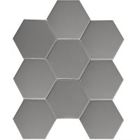 Мозаика Starmosaic Homework Hexagon big Grey Matt арт-FQ21016 — фото 1, Мозаика