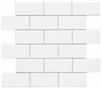 Мозаика Adex Modernista Liso Pb CC Blanco Enmallado арт-ADMO1030 — фото 1, Мозаика