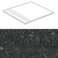 Ступень Arcana Ceramica Stracciatella Miscela R Grafito арт-8EB2 — фото 1, Ступени и клинкер