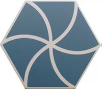 Керамогранит DNA Tiles Fancy Waves Ocean арт-127014 — фото 1, Керамогранит