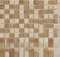 Мозаика NSmosaic Exclusive S-801 арт-S-801 стекло камень(23*23*8) 298*298 — фото 1, Мозаика