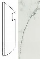 Плинтус Atlas Concorde Italy Marvel Calacatta Battiscopa Sag. SX арт-ASNI — фото 1, Плинтус