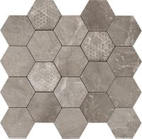 Мозаика Piemme Valentino Majestic Hexagon Supreme Grey Lev арт-02618 — фото 1, Мозаика