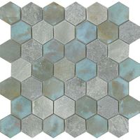 Мозаика L`antic colonial (Porcelanosa Grupo) Worn Hexagon Verdigris арт-L241715271 — фото 1, Мозаика