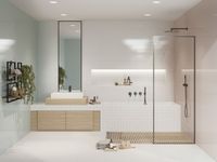 Панно Cersanit Gradient Листья зеленый арт-GR2T021DT — фото 8, Панно