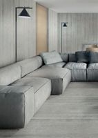 Керамогранит Casalgrande Padana Kontinua Cemento Cassero Beige арт-1950129 — фото 2, Керамогранит