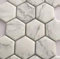 Мозаика Мозаика Hexagon White Light Grey Nat арт-JS4806LJ-KL — фото 1, Мозаика