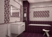 Настенная плитка Terracotta Laura Flowers Светло-сиреневая арт-LRS-LL — фото 3, Настенная плитка