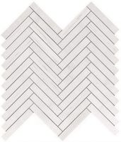 Мозаика Atlas Concorde Italy Marvel Stone Bianco Dolomite Herringbone Wall арт-9SHD — фото 1, Мозаика