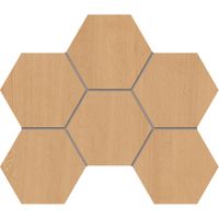 Мозаика Estima Classic Wood CW04 Honey Oak Hexagon Неполированный арт-69398 — фото 1, Мозаика
