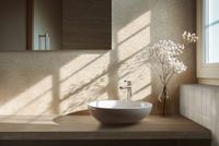 Декор Marazzi Ragno Travertino Wall Decoro Malva Touch Cross Bianco Rett арт-RCUV — фото 9, Декор