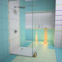 Бордюр Lasselsberger (LB-Ceramics) Нега Акварель Бирюзовый арт-1501-0065 — фото 4, Бордюр